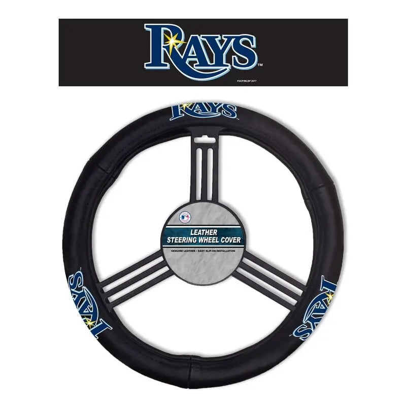 Tampa Bay Rays Steering Wheel Cover Leather CO NestLinkStore