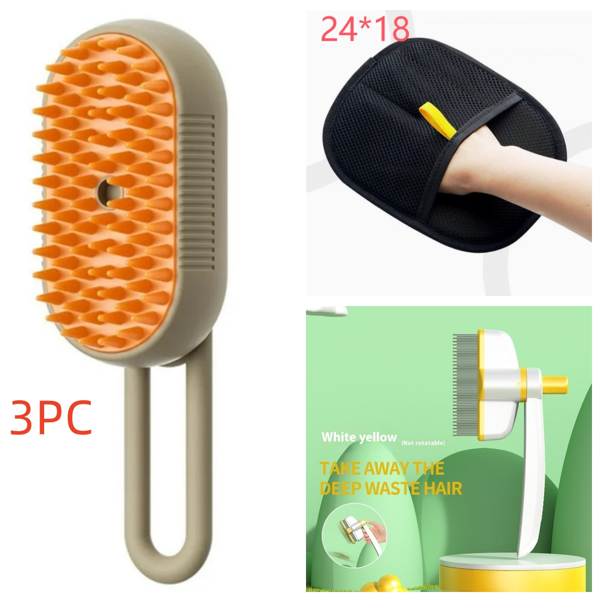 Cat Steam Brush Steamy Dog Brush 3 In 1 Electric Spray Cat Hair Brushes For Massage Pet Grooming Comb Hair Removal Combs Pet Products NestLinkStore