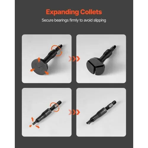 Blind Hole Bearing Puller Set, 16-in-1 Inner Bearing Race and Seal Extractor Kit, 16 PCS Slide Hammer Pilot Insert Inner Internal Bearing Removal Tool Set with 10 Split Collets and Counterstay NestLinkStore