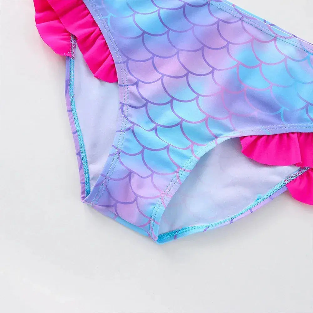 Color: Gold, Size: L - Lilo Stitch Girls Swimsuit One-Piece Bathing Suits Kids Wear Fashion Mermaid Fish Children's Dresses Summer Swimwear Beach Suit NestLinkStore