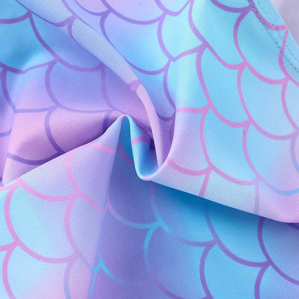 Color: Gold, Size: L - Lilo Stitch Girls Swimsuit One-Piece Bathing Suits Kids Wear Fashion Mermaid Fish Children's Dresses Summer Swimwear Beach Suit NestLinkStore