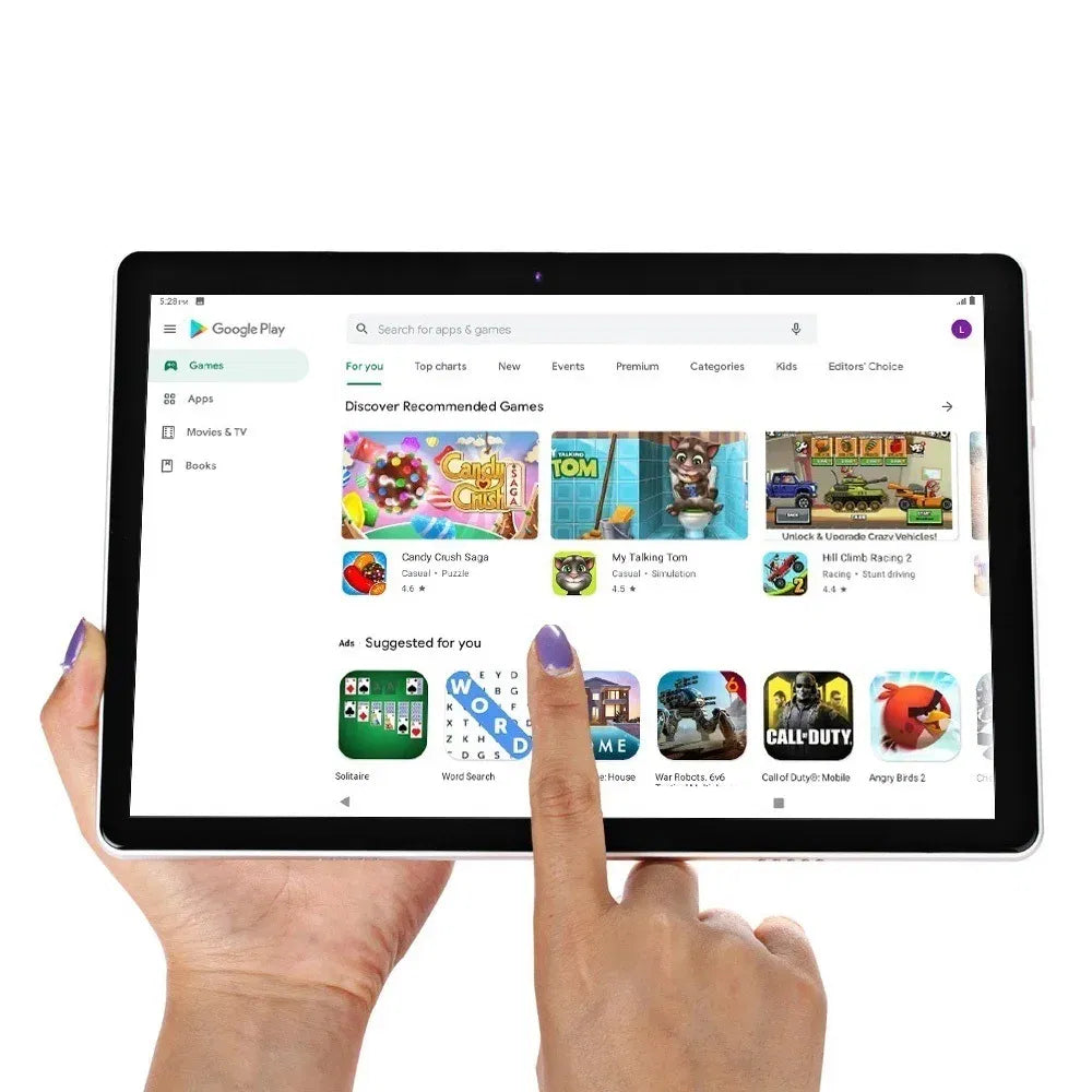 Color: Silver, Bundle: Bundle 1 - New 10.1 Inch Android Tablet Pc Google Play Dual Cameras Octa Core Dual SIM Phone Call Tablets Bluetooth Wifi 4GB RAM 64GB ROM NestLinkStore