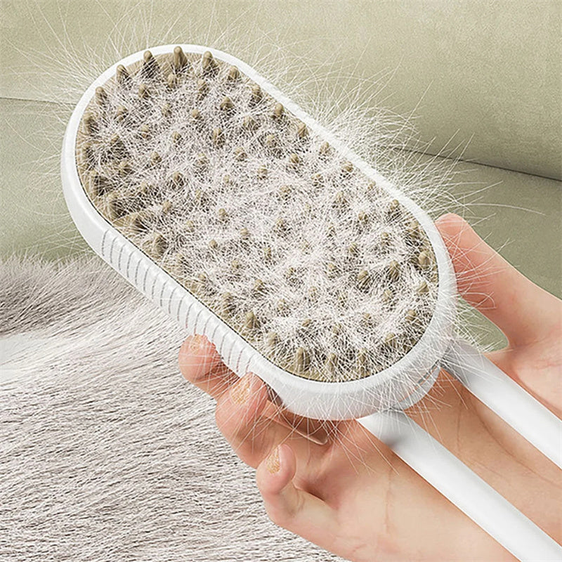 Cat Steam Brush Steamy Dog Brush 3 In 1 Electric Spray Cat Hair Brushes For Massage Pet Grooming Comb Hair Removal Combs Pet Products NestLinkStore